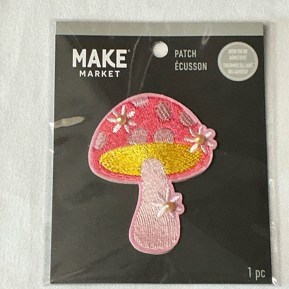 Makers Market Pink and Yellow Mushroom Patch
